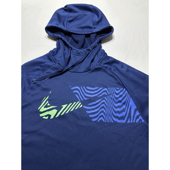 Nike Other - Nike Hoodie Mens Medium Dri-FIT Swoosh Graphic Zip Pocket Pullover CU6269-492